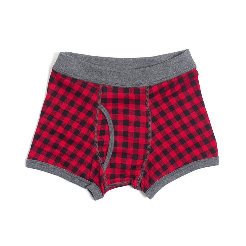 チェック柄ボクサーパンツ