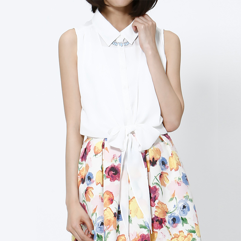 ノースリーブ ブラウス